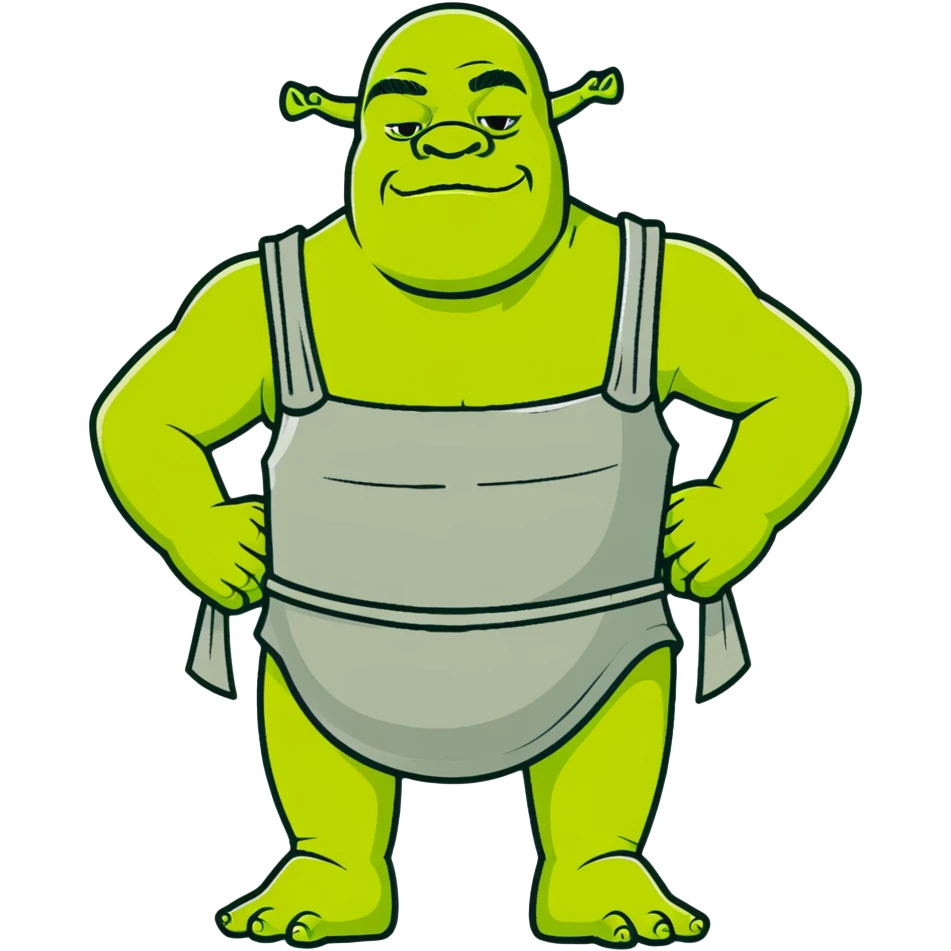 Shrek the green ogre emoji