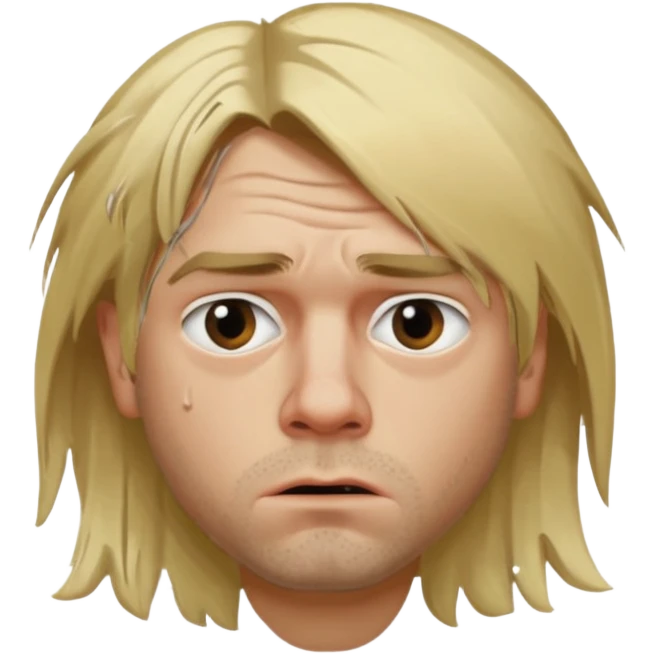 kurt cobain face emoji
