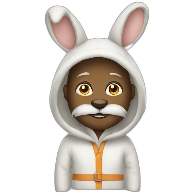a man in a rabbit costume emoji