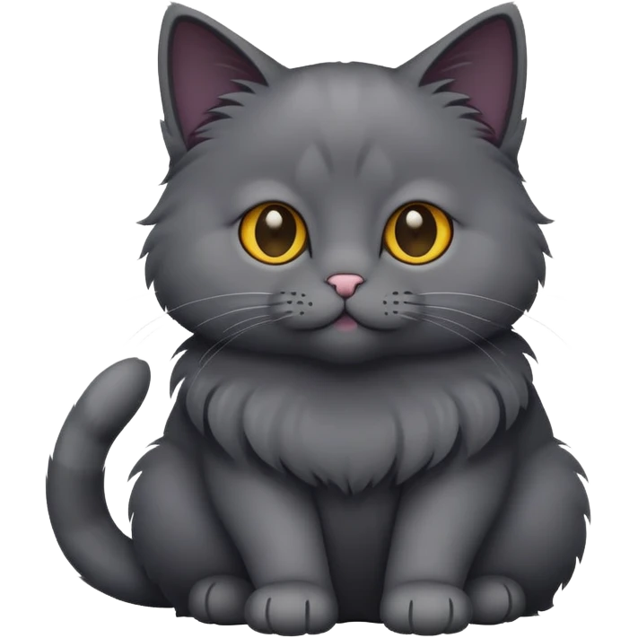 dark gray cat emoji
