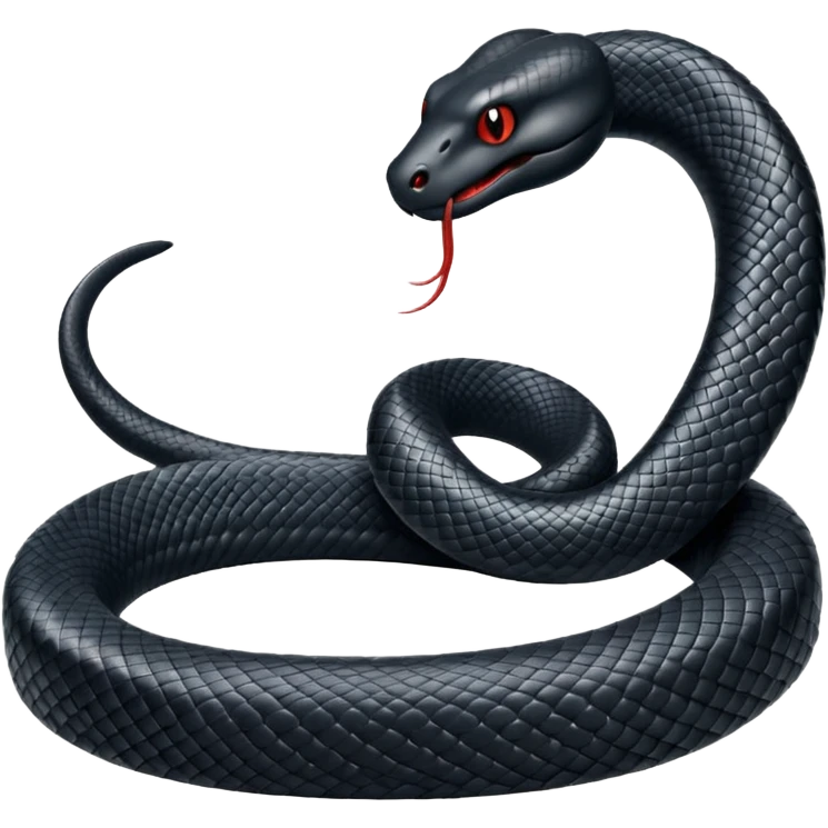 black snake emoji