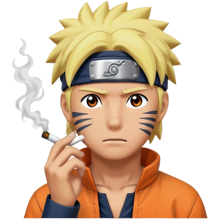 Naruto smoking weed emoji