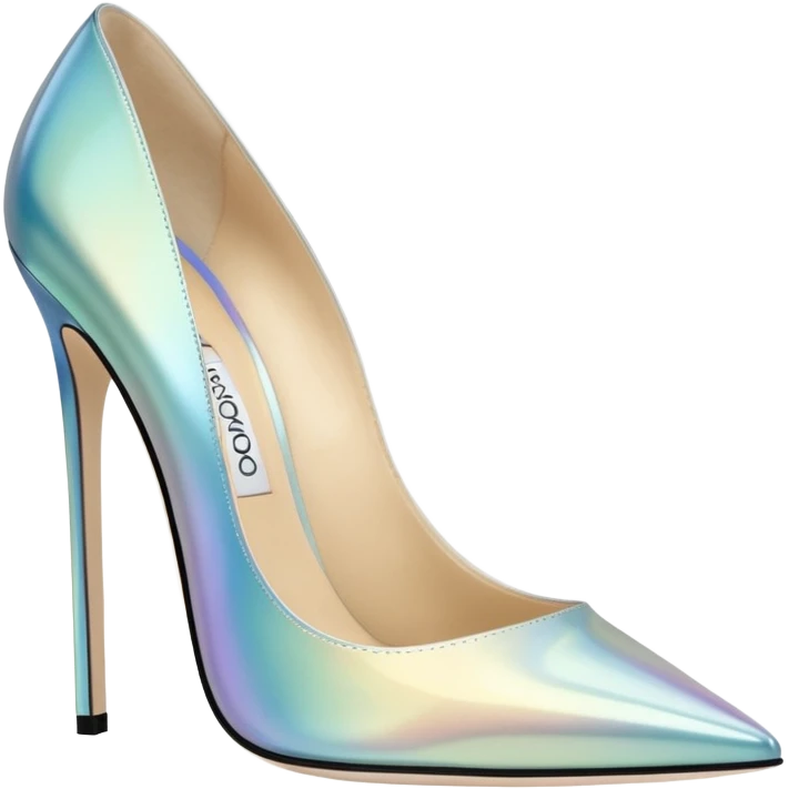 Jimmy choo iridescent high heel pumps emoji