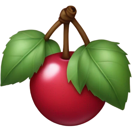 Cherry wrapped in a bow emoji