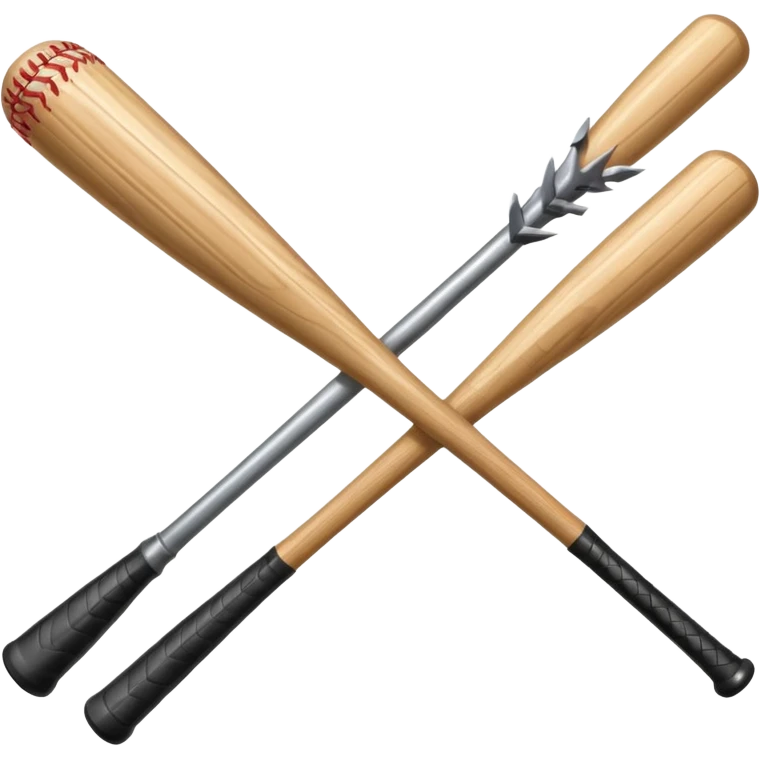 Baseball bat with nails in it emoji