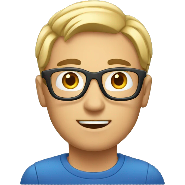 Man elearning emoji