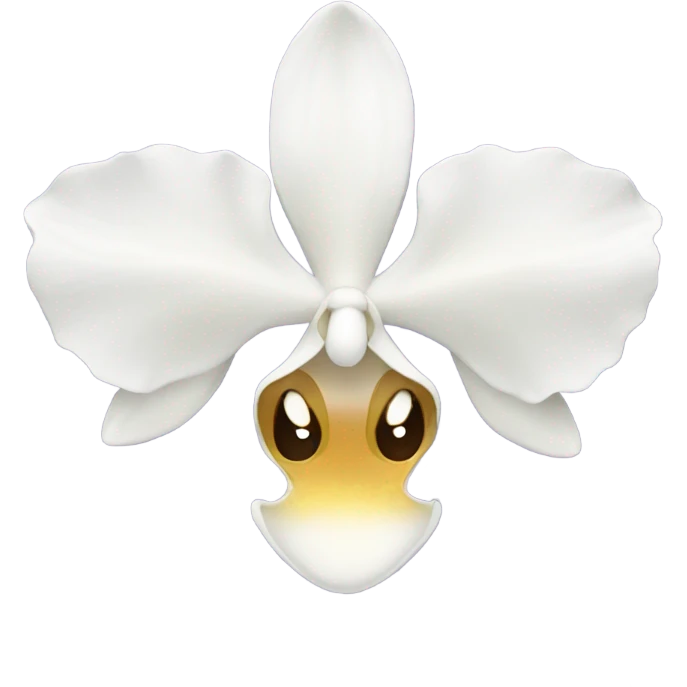 Orchids with a purple background and a white bow emoji