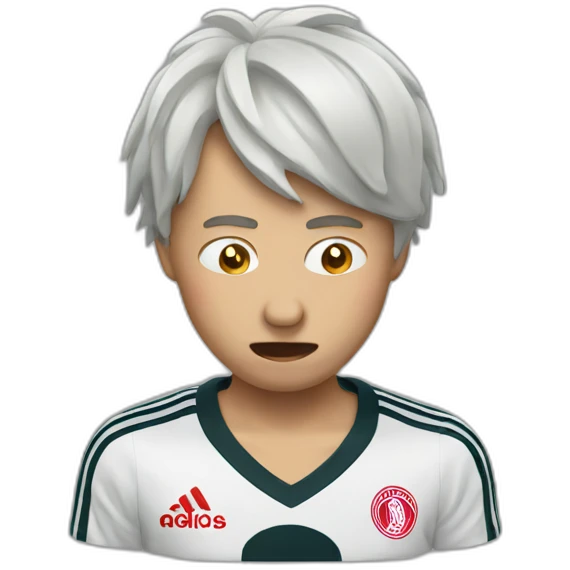 Ajax supporter crying emoji