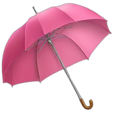 chat avec parapluie rose emoji