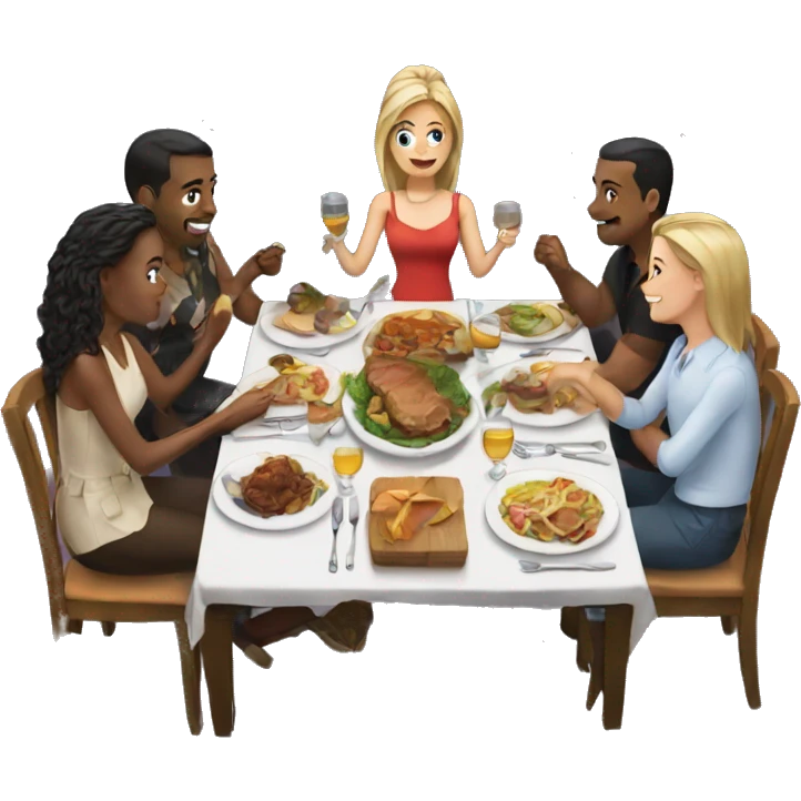 Friends dinner  emoji
