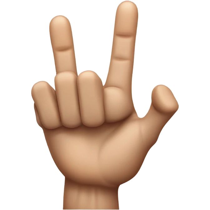 Sassy middle finger emoji