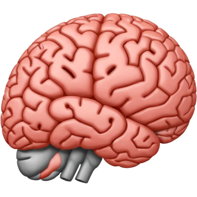 a brain emoji