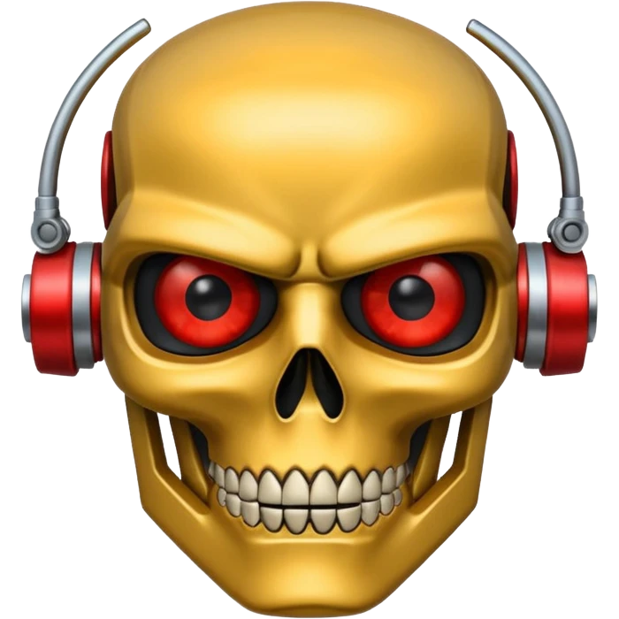 Red eyed Terminator emoji