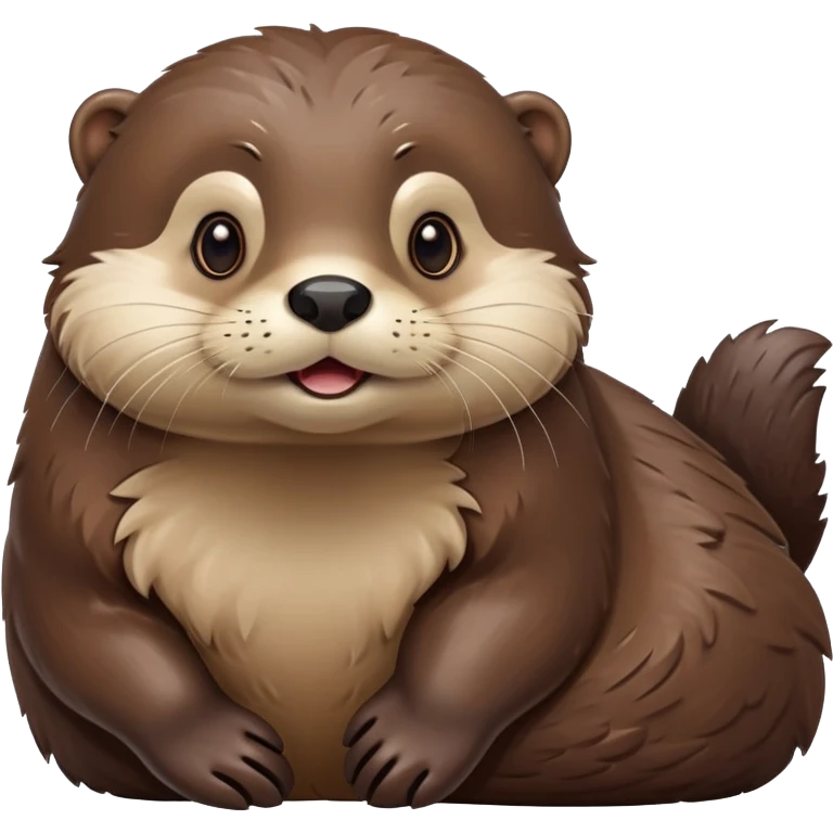 Otter shrugging I don’t know emoji