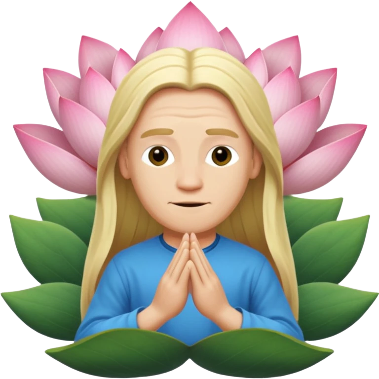 Erling Haaland long hair doing the lotus emoji