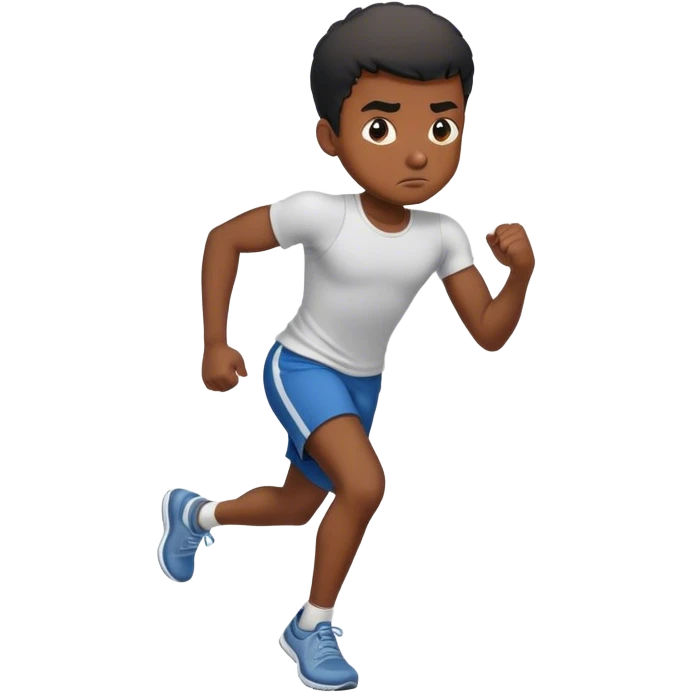 Black boy exercising  emoji
