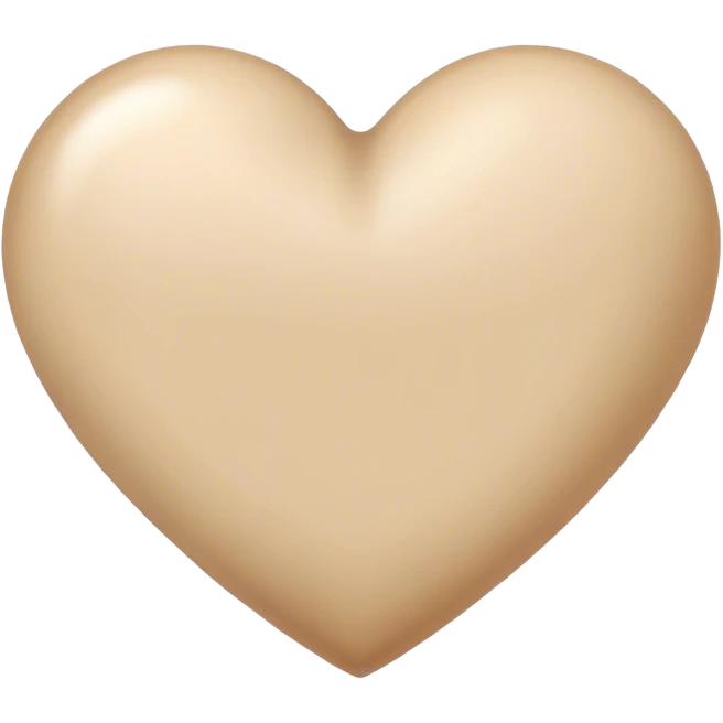 Beige Heart emoji
