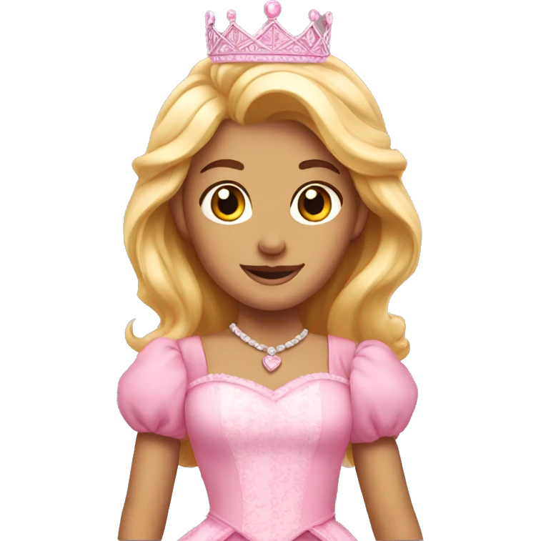 pretty pink princess emoji