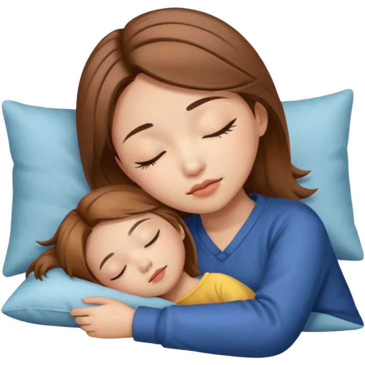 стильной девушки с русыми волосами азиатки белой кожей спит  emoji