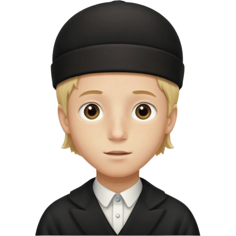 hassidic young boy blond freckles emoji