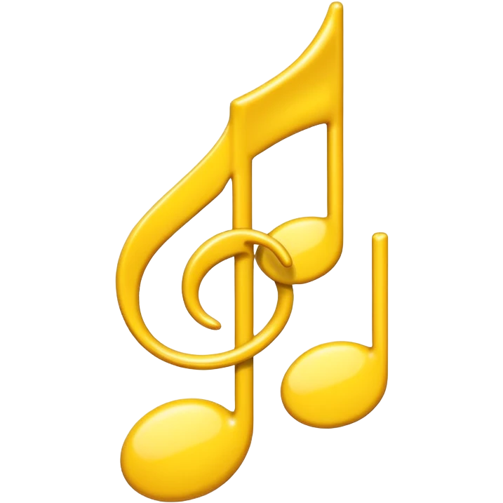 playful musical note emoji