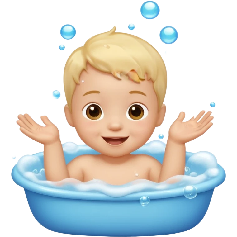baby in a bath emoji