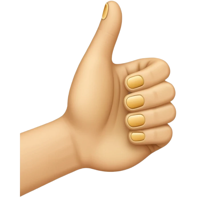 thumbs up emoij extra long thumb emoji