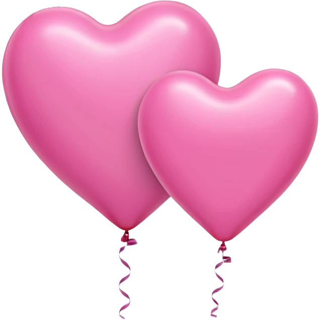 heart pink balloons emoji