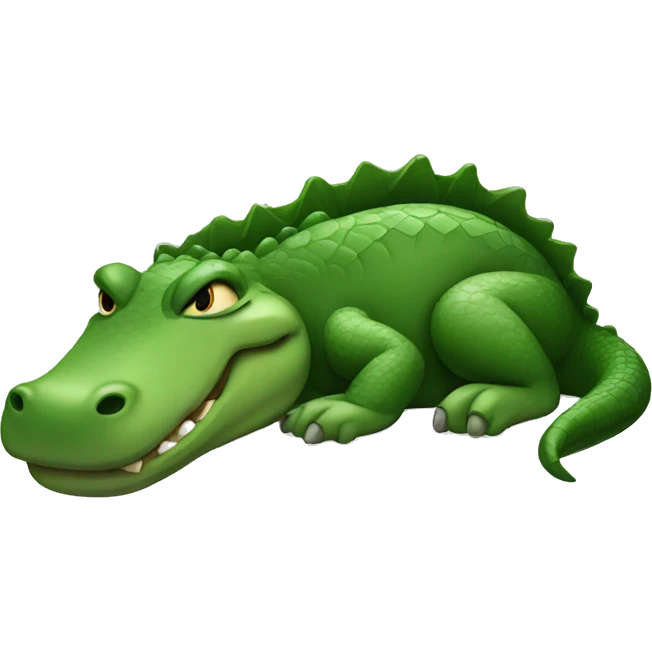 sleeping alligator emoji