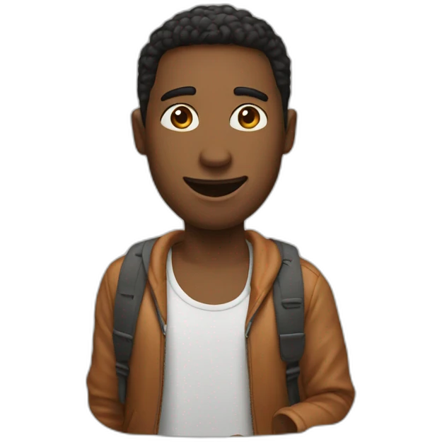 person using instagram emoji
