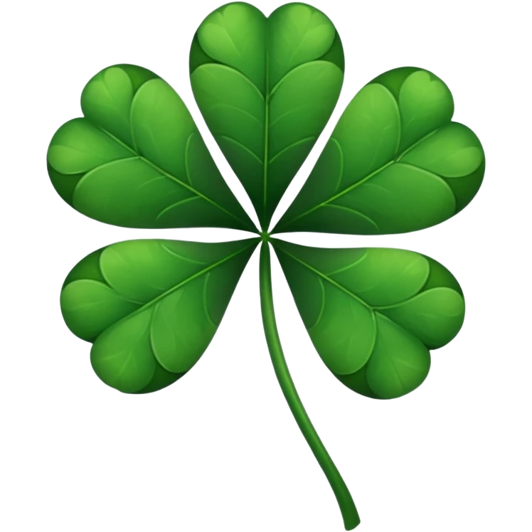 Un Trébol de 5 hojas Black clover emoji