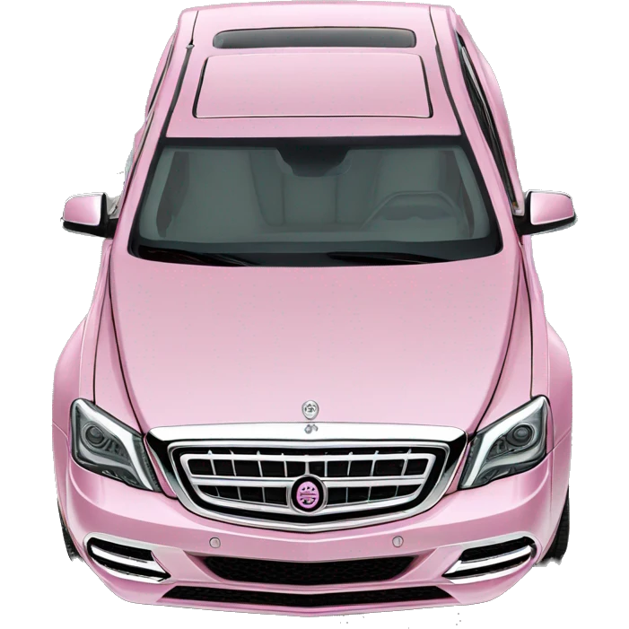 baby pink chrome maybach truck  emoji