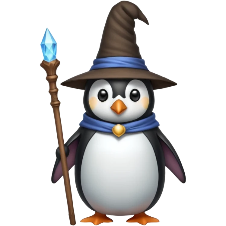 Penguin Wizard emoji