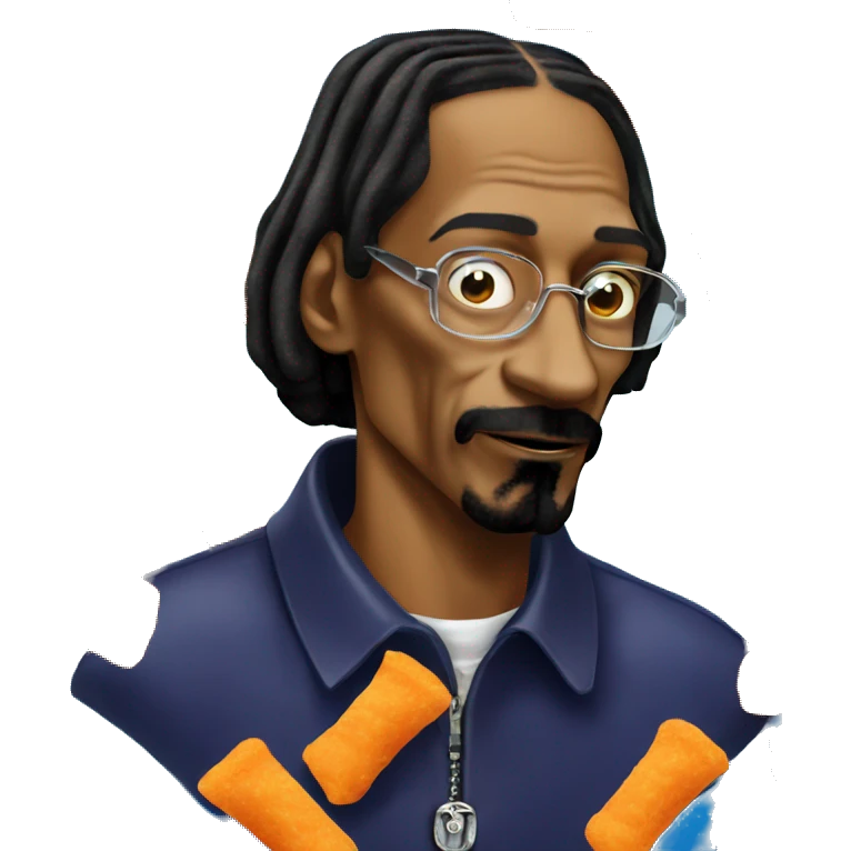 snoop dogg eating cheetos emoji