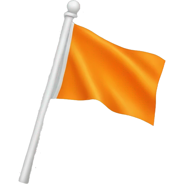 Orange flag emoji