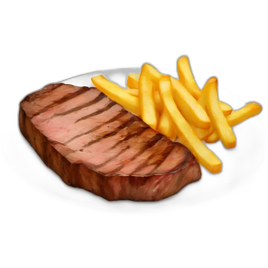 Steak and fries emoji