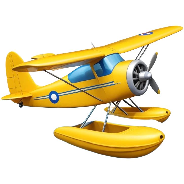 J3cub airplane on floats  emoji