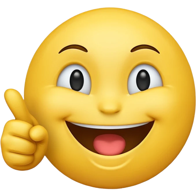 a laughing emoji pointing at you emoji