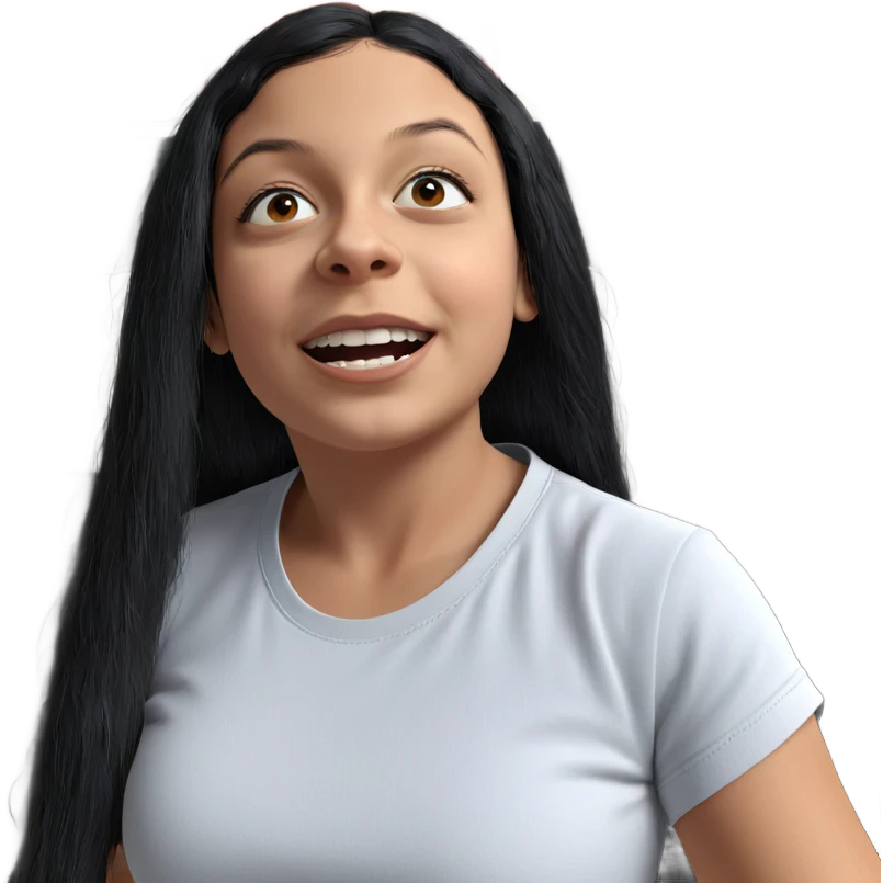 girl with black hair indoors emoji