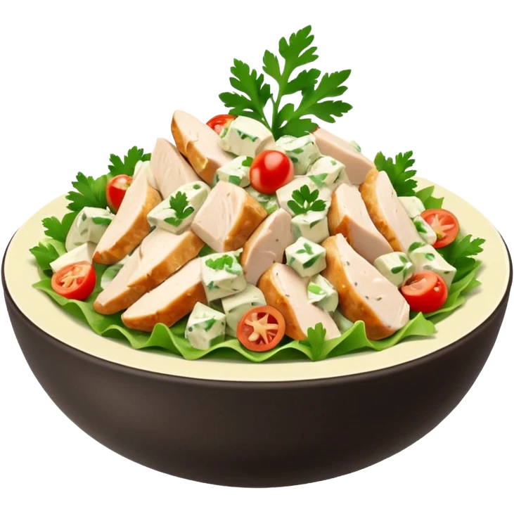 Chicken salad emoji