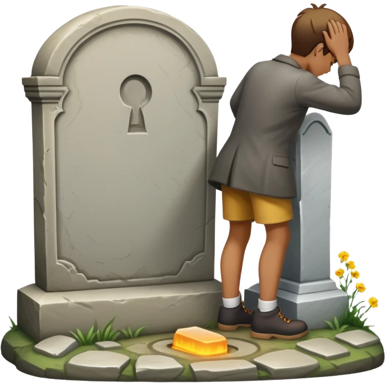 Pissing on grave  emoji