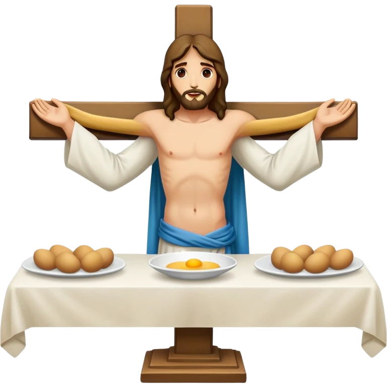create an emoji for the Lord's Supper, another for Jesus Crucified, another for Holy Saturday, another for Easter Sunday. emoji