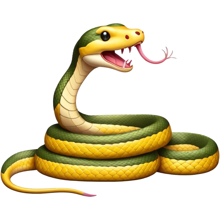 Snake eating mouse emoji