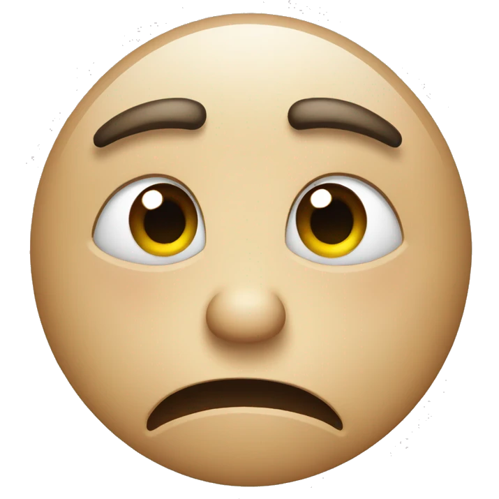 Disgusted face emoji