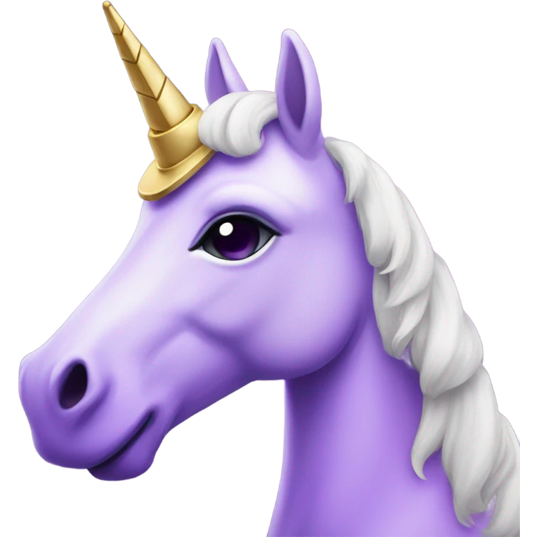 Purple Heart unicorn emoji