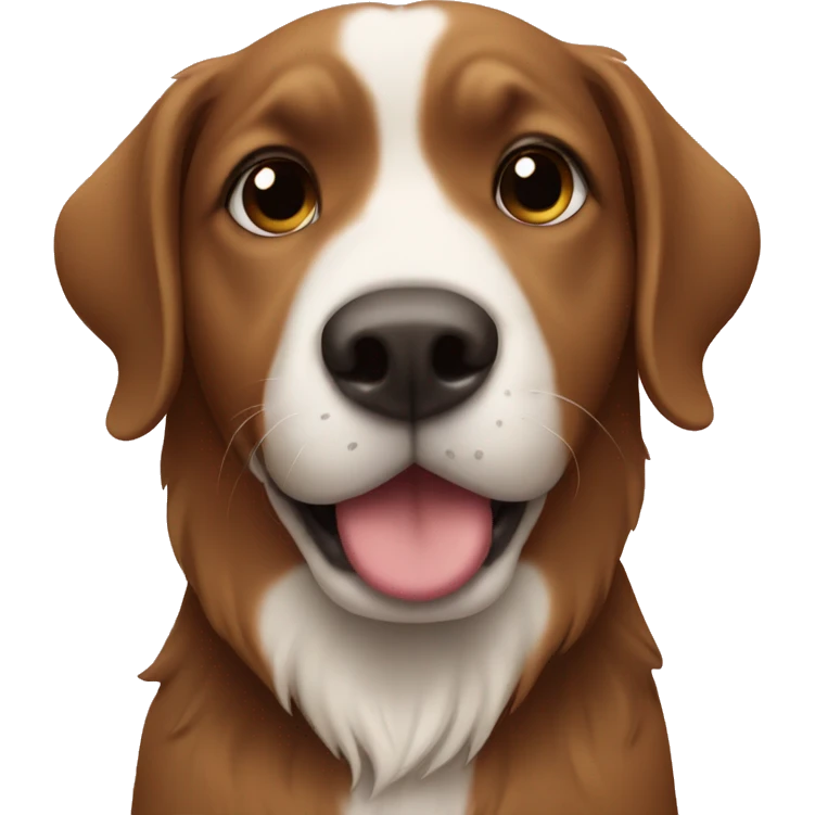heart wearing dog emoji