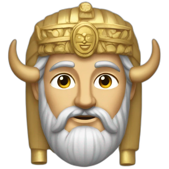 cyrus the great with two horns emoji