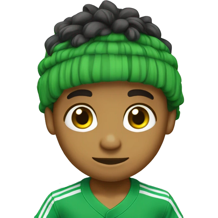 1 tigrinho bebe fofo com camisa branca e verde emoji