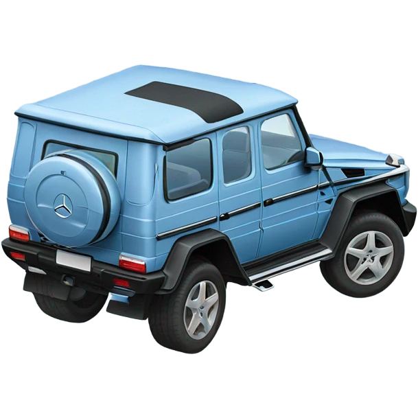 Light blue Mercedes G wagon emoji