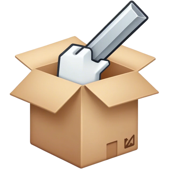 cursor making a box emoji